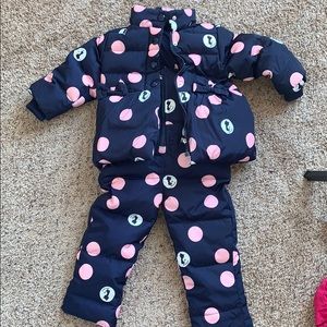 Toddler girl snow suit